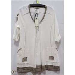 JACKET TIE FRONT WITH POCKETS SIZE MED