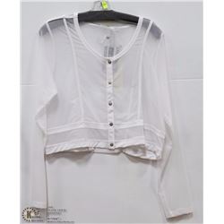 BOLERO - MESH BUTTON UP SIZE XL