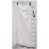 Image 1 : WHITE KNEE LENGTH SKIRT WITH BUTTONS ONE SIZE