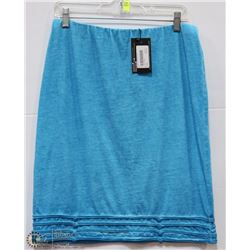 MID LENGTH DISTRESSED DYED SKIRT SIZE LRG