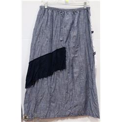 DENIM PATCHWORK LONG SKIRT SIZE 12