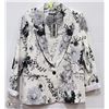 Image 1 : FLOWER PRINT BLAZER SIZE LARGE