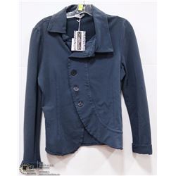 NAVY OFF CENTER BUTTON BLAZER SIZE XL