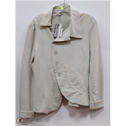 BEIGE OFF CENTER BUTTON BLAZER SIZE XL