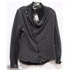 Image 1 : GREY OFF CENTER ZIPPER JACKET SIZE XL