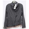 Image 1 : GREY OFF CENTER ZIPPERED JACKET SIZE SMALL