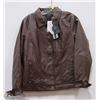 Image 1 : VINTAGE STYLE FAUX LEATHER JACKET SIZE LARGE