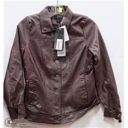 VINTAGE STYLE FAUX LEATHER JACKET SIZE XSM