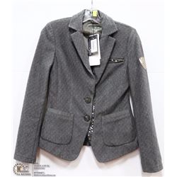 EMBOSSED BLAZER WITH SEQUENCE DETAILS SIZE XSM