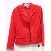 Image 1 : RED BLAZER WITH PLAID ACCENT SIZE 10