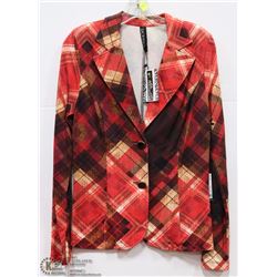 RED PLAID BLAZER SIZE XSM