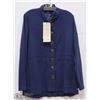 Image 1 : LONG NAVY BUTTON JACKET SIZE MED