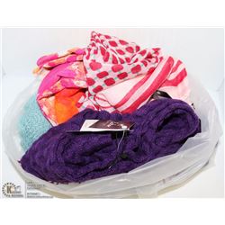 LOT OF 6 ASSORTED SCARVES