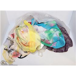 LOT OF 6 ASSORTED SCARVES