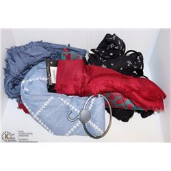 LOT OF 5 ASSORTED SCARVES