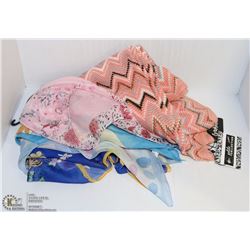 LOT OF 5 ASSORTED SCARVES