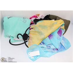 LOT OF 5 ASSORTED SCARVES