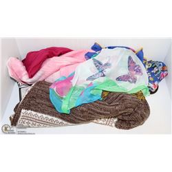 LOT OF 5 ASSORTED SCARVES
