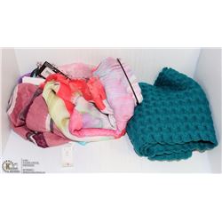 LOT OF 5 ASSORTED SCARVES