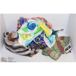 LOT OF 5 ASSORTED SCARVES