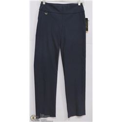 BLUE SOLID LYCRA PANT SIZE 0