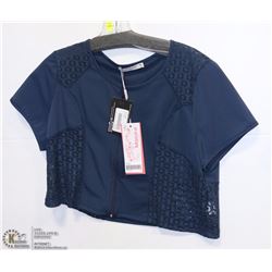 ZIP FRONT LACE DETAILED BOLERO SIZE 14