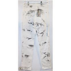SMOKE PRINT JEANS SIZE 4