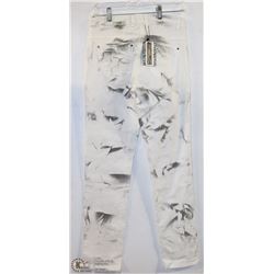 SMOKE PRINT JEANS SIZE 6