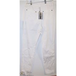 WHITE JEANS STRAIGHT LEG SIZE 12