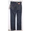 Image 1 : PULL ON JEANS STRAIGHT LEG SIZE 30
