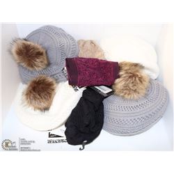 BOX  OF 6 KNIT HATS