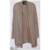 Image 1 : GREY & ORANGE STRIPED CARDIGAN SIZE XL