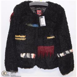 BOMBER STYLE FAUX FUR COAT SIZE 6