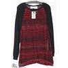Image 1 : RED & BLACK KNIT SWEATER SIZE XL