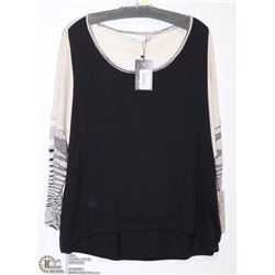 BLACK & TAUPE SWEATER SIZE XL