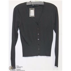 BUTTON FRONT TAPERED WAIST CARDIGAN SIZE XS