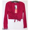 Image 1 : TIE FRONT BOLERO SIZE 6
