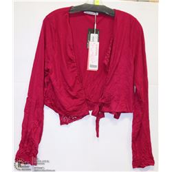 TIE FRONT BOLERO SIZE 12