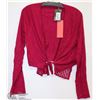 Image 1 : TIE FRONT BOLERO SIZE 14