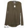 Image 1 : LONG SLEEVE V-NECK TOP SIZE SM