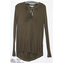 LONG SLEEVE V-NECK TOP SIZE XSM