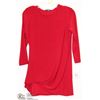Image 1 : RED TUCKED IN HEM SHIRT SIZE XSM