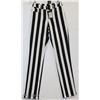 Image 1 : BLACK & WHITE STRIPED JEANS SIZE 4