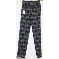 MONDRAIN PATTERED STRETCH PANTS SIZE 4