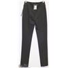 Image 1 : BLACK DRESS PANT WITH FAUX LEATHER POCKET SIZE 00