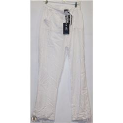 WHITE LINEN DRAWSTRING PANT SIZE LARGE