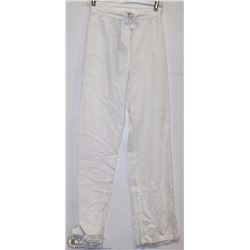 WHITE LINEN DRAWSTRING PANT SIZE XLARGE