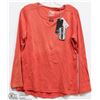 Image 1 : ORANGE CREW NECK LONG SLEEVE TOP SIZE LARGE