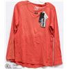 Image 1 : ORANGE CREW NECK LONG SLEEVE TOP SIZE LARGE