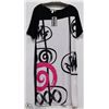 Image 1 : BLACK & PINK PRINT DRESS SIZE 14